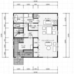 間取りプラン 建坪約20坪 2階にくつろぎの居室を集約した2階建て3LDK